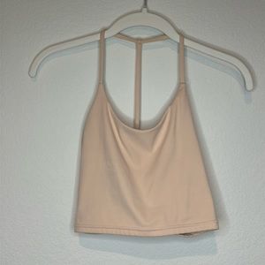 Popflex size small flexy crop top in peach color
